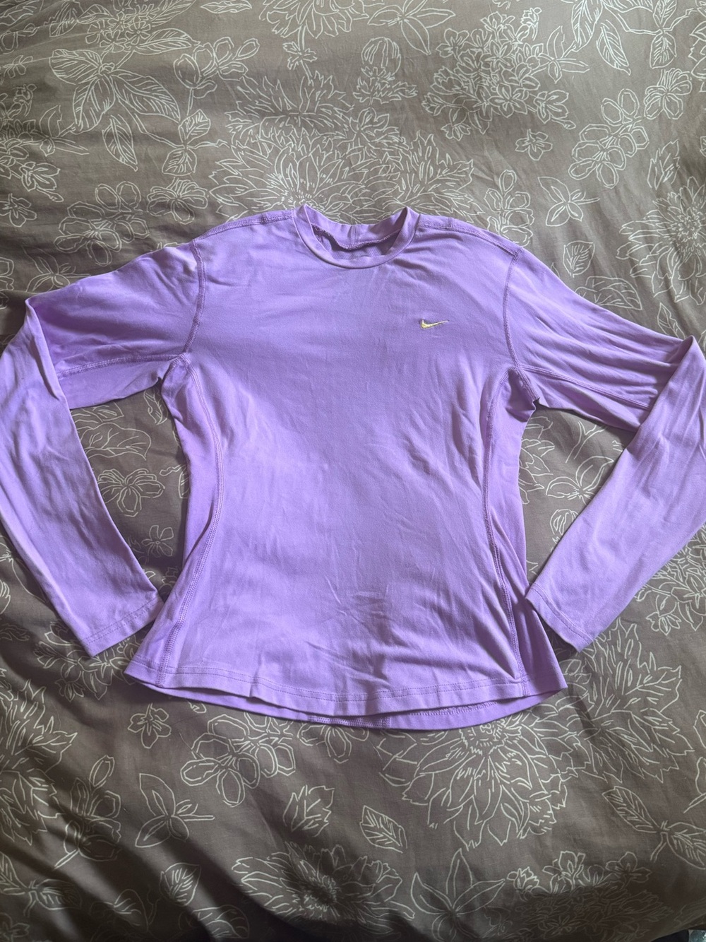 Nike Lavender Dry Fit Long-Sleeve Crew